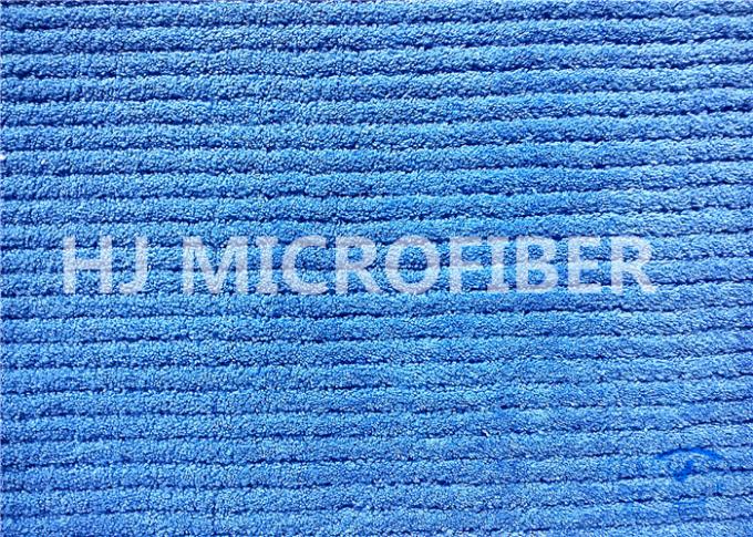 550gsm マイクロファイバー の厚い縞の珊瑚の羊毛の布 Roya Blue150cm
