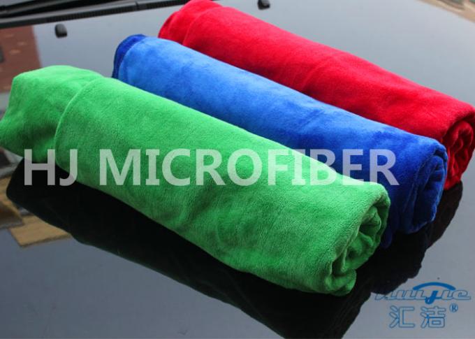 OEM マイクロファイバー はブラシをかけられたテリー布、Microfibre の布車のクリーニングをよこ糸編みました