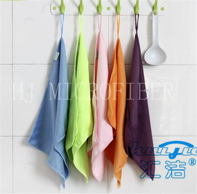 窓拭きのための赤く/青/黄色の洗濯できる Microfiber のガラス・クリーニングの布