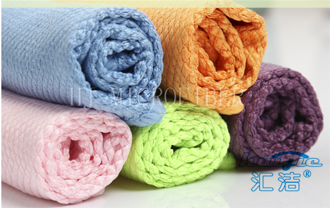 窓拭きのための赤く/青/黄色の洗濯できる Microfiber のガラス・クリーニングの布