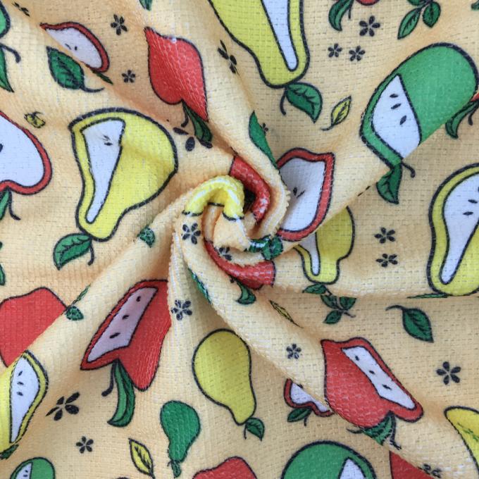 カスタマイズされる花いっぱいの漫画によって印刷される Microfiber の清拭布の生地