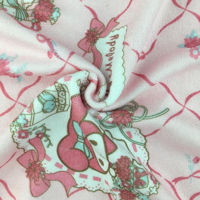 カスタマイズされる花いっぱいの漫画によって印刷される Microfiber の清拭布の生地