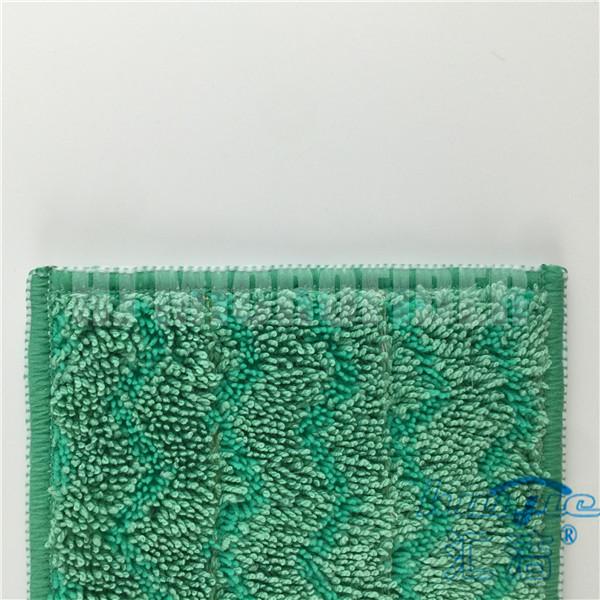 80%ポリエステルおよび20%のポリアミドのMicrofiberのぬれたモップのパッド/再使用可能なモップのパッド