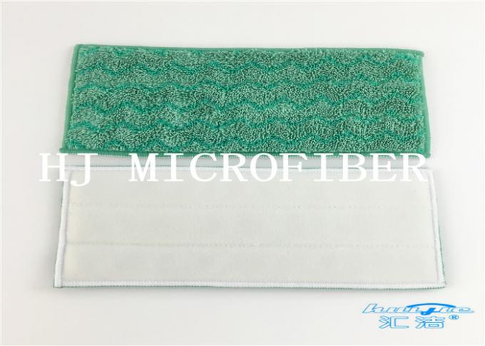 WはジャカードMicrofiberのぬれたモップのパッド80%ポリエステル20%ポリアミドを形づけました