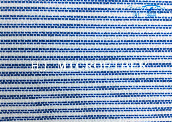 青い混合された白い色のMicrofiberテリー織の布地堅いワイヤー清拭布の生地