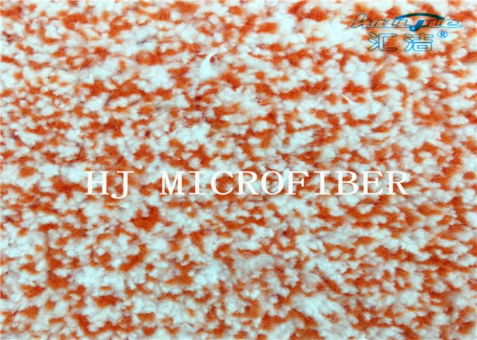 ナイロン堅いワイヤーが付いているオレンジ混合された編まれたMicrofiberの珊瑚の羊毛の生地
