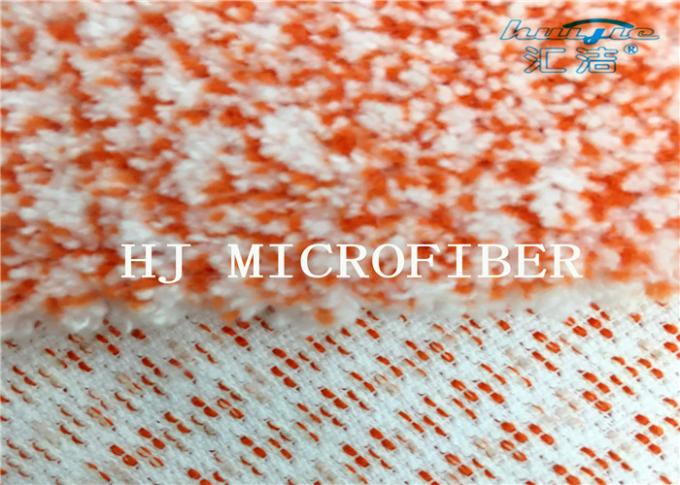 ナイロン堅いワイヤーが付いているオレンジ混合された編まれたMicrofiberの珊瑚の羊毛の生地