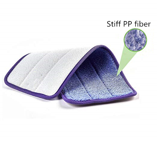 深くきれいなMicrofiberのぬれたモップのパッド、堅いPP繊維が付いているスクラバーのモップのパッド、超クリーン電力のパッド
