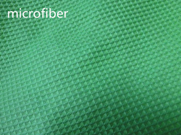 150cmの幅のMicrofiberの清拭布300gsm密度のワッフルの生地の吸収剤を緑化して下さい