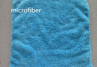 Microfiber 30 * 30cmの300gsm青い珊瑚の羊毛極度の柔らかい車手の台所清拭布