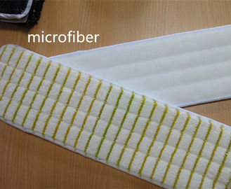 黄色によってMicrofiberの編まれる珊瑚のぬれたモップは極度の厚いナイロン自己adhensiveモップのパッドをぬらすビロードにパッドを入れます