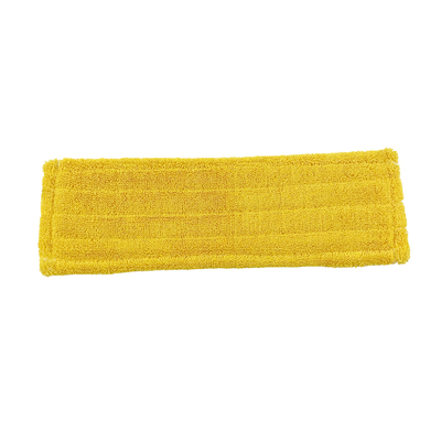 ねじれの山の金属のバックルはインチ黄色い平らなモップの結め換え品のパッドを18切る