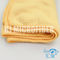 編まれたMicrofiberの清拭布30*40cmの黄色い配管された世帯のクリーニング タオル