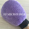 紫色のMicrofiber極度の吸収性車の清拭布タオルの珊瑚の羊毛車手の手袋