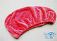 黄色/赤い Microfibre の毛のターバン タオルの覆いの極度の吸収剤、速い乾燥したタオル