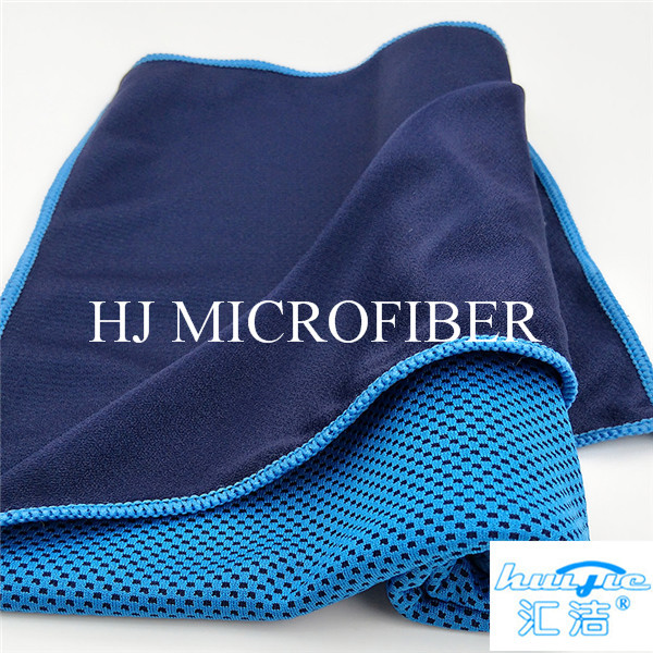 工場直接Microfiberの清拭布青い色多彩な浜の正方形タオル40*60cm