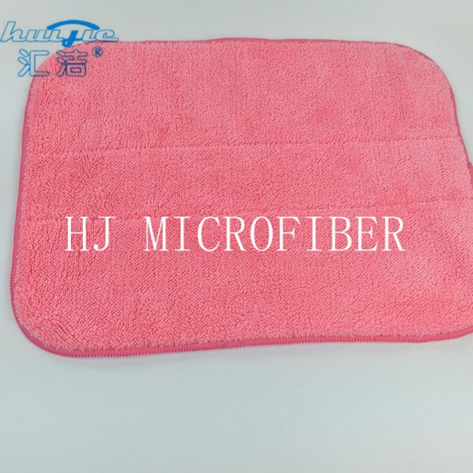 多彩なMicrofiber 80%ポリエステル20%ポリアミドの物質的な生地タオルの家のクリーニングのための珊瑚の羊毛タオル