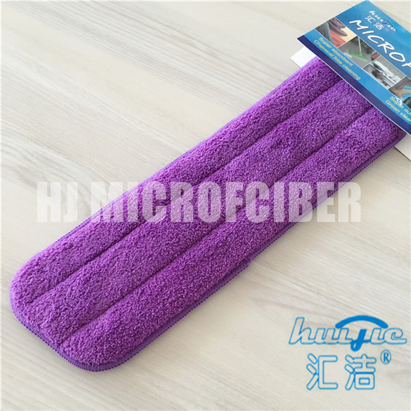 Micofiber 80%ポリエステルおよび20%のポリアミドの珊瑚の羊毛の乾燥した平らな世帯のクリーニングのモップのパッド