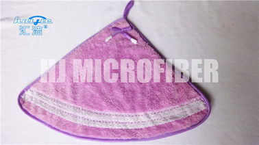 珊瑚の羊毛の Microfiber のクリーニング タオル、Microfiber のカスタマイズされた磨く布