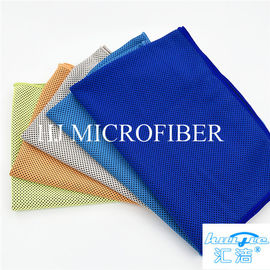 工場直接Microfiberの清拭布青い色多彩な浜の正方形タオル40*60cm