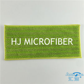 緑色のMicrofiberのBathの結め換え品のモップのパッドのねじれの山の布の床のクリーニングのモップの頭部