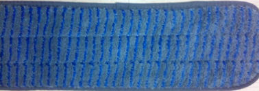 Microfiberのぬれたモップのパッド13*47cmの青いスクラバーの灰色の珊瑚の羊毛のMicrofiberのモップの頭部