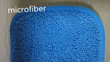 高い吸収のMicrofiberのぬれたモップは青いねじれる13*47ポリエステル生地3mmのスポンジにパッドを入れます