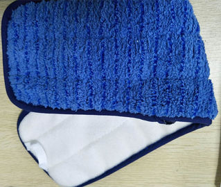 Microfiber 13*47cmのスクラバー堅いワイヤー青い配管珊瑚の羊毛のぬれたモップのパッド