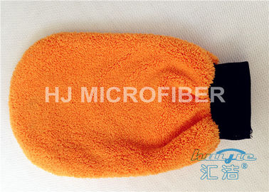 車の世帯のクリーニングのための マイクロファイバー の洗浄ミットの手袋のまわりの高く吸収性の覆い