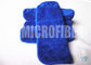 青い色のMicrofiber車の清拭布の極度の柔らかい極度の吸収剤80%ポリエステル20%ポリアミド