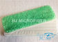 3 - 5 マイクロメートルの塵の マイクロファイバー のぬれたモップは緑 100% のポリエステルにパッドを入れます
