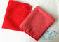 クリーニングのための赤い マイクロファイバー のブランクの台所タオルは、マイクロファイバー の自由な布を縞にします