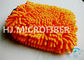 長い毛のシュニールの マイクロファイバー の洗浄ミットの明るいオレンジ速乾燥した、さび止め