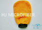 オレンジ珊瑚の羊毛の マイクロファイバー のカー ウォッシュのミット 80% ポリエステル 4.4&quot; x 8.8&quot;